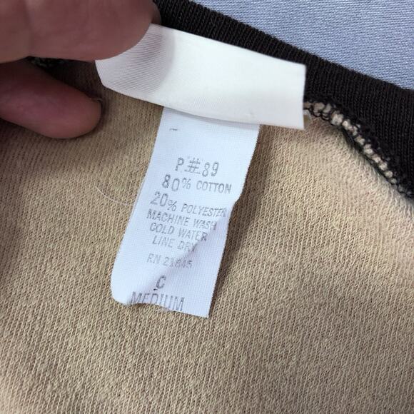 Vintage 1970s Velour Top Kids Size Medium Cream V Neck Long Sleeve Shirt Retro - Picture 4 of 9